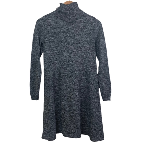 Max Studio Women’s Wool Blend Turtleneck Sweater Mod Swing Mini Dress Size Small - Picture 2 of 13